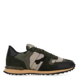 Valentino: Чёрные кроссовки  Rockrunner Camouflage