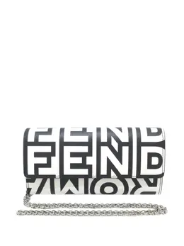 Fendi Pre-Owned: Чёрный кошелёк 