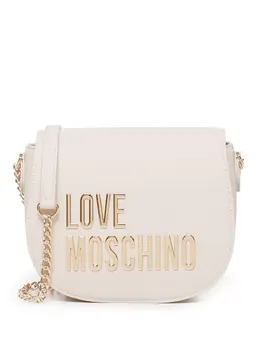 Love Moschino: Бежевая сумка через плечо 