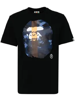 A BATHING APE®: Чёрная футболка 