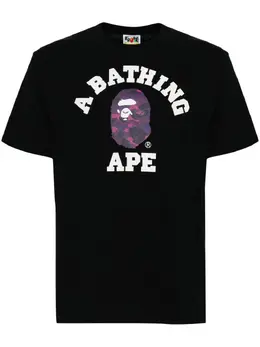 A BATHING APE®: Чёрная футболка 