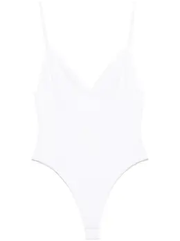 Jacquemus: Белый боди 