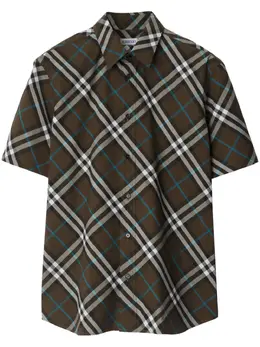 Burberry: Тёмная рубашка 