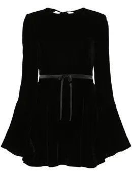 Saint Laurent: Бархатное платье 