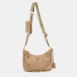 Prada: Бежевая сумка 