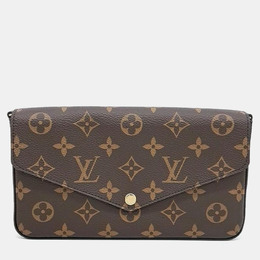 Louis Vuitton: Коричневая сумка  Pochette