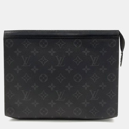 Louis Vuitton: Чёрная сумка  Pochette