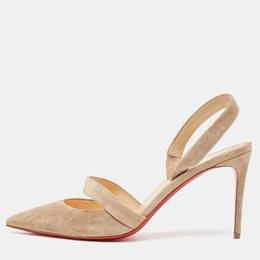 Christian Louboutin: Бежевые туфли 