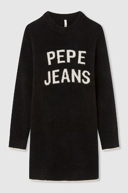 Pepe Jeans London: Чёрное платье 