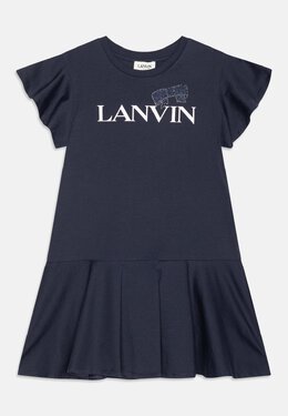 Lanvin: Синее платье 