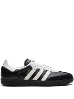 adidas: Чёрные кроссовки  Samba
