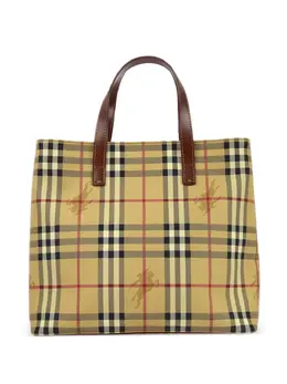 Burberry Pre-Owned: Бежевая сумка-шоппер 