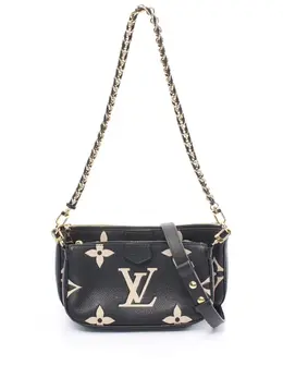 Louis Vuitton Pre-Owned: Чёрный клатч 