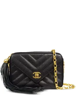 CHANEL Pre-Owned: Чёрная сумка 