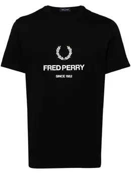 Fred Perry: Футболка с принтом 