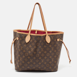 Louis Vuitton: Коричневая сумка  Neverfull MM