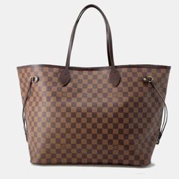 Louis Vuitton: Коричневая сумка-шоппер  Neverfull