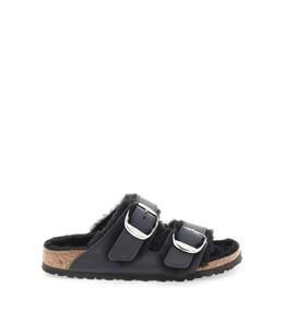 BIRKENSTOCK: Серебристые сандалии 