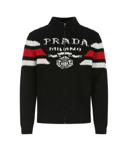 PRADA: Чёрный кардиган 