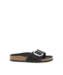 BIRKENSTOCK: Серебристые шлёпанцы 