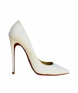 CHRISTIAN LOUBOUTIN: Белые туфли 