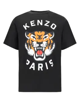 Kenzo: Хлопковая футболка  Tiger