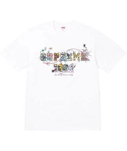 SUPREME: Белая футболка 