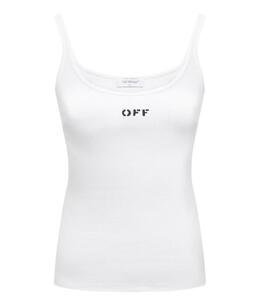 OFF-WHITE: Белая майка 