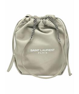 SAINT LAURENT: Серебристая сумка 