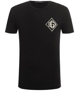 DOLCE&GABBANA: Чёрная футболка 