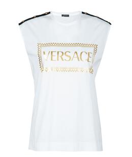 VERSACE: Футболка без рукава 