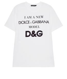 DOLCE&GABBANA: Футболка с надписями 