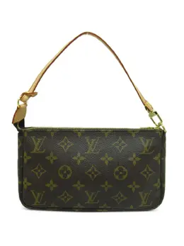 Louis Vuitton Pre-Owned: Коричневый клатч 