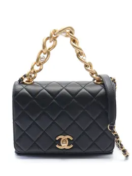 CHANEL Pre-Owned: Чёрная сумка 