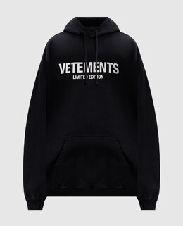 Vetements: Чёрная толстовка 