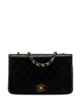 CHANEL Pre-Owned: Чёрная сумка через плечо 