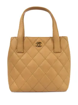 CHANEL Pre-Owned: Бежевая сумка 