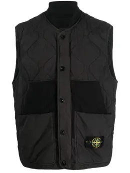 Stone Island: Стёганый жилет  Compass