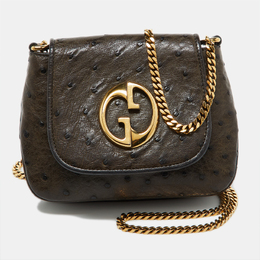 Gucci: Зелёная сумка через плечо 
