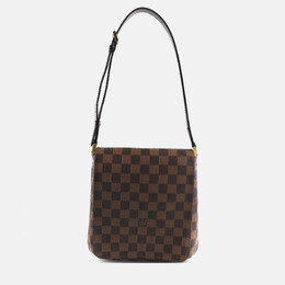 Louis Vuitton: Коричневая сумка  Musette