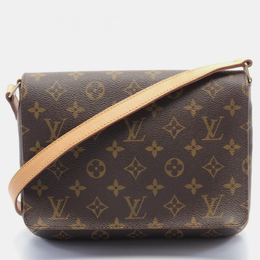 Louis Vuitton: Коричневая сумка  Musette