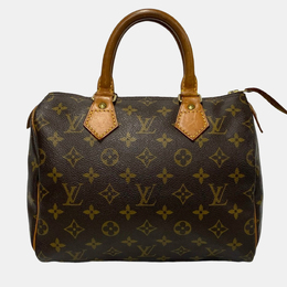 Louis Vuitton: Коричневая сумка  Speedy 25