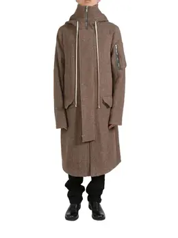 Rick Owens: Коричневое пальто 