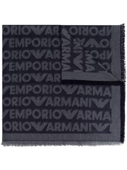 Emporio Armani: Голубой шарф 