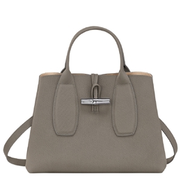 Longchamp: Розовая сумка  Roseau