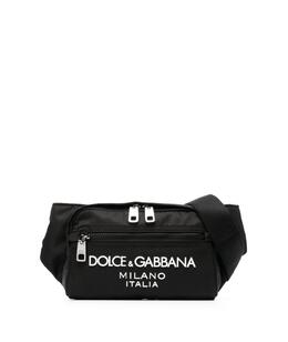 DOLCE&GABBANA: Чёрная поясная сумка 