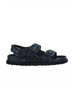 BIRKENSTOCK: Тёмные сандалии 