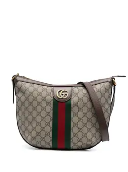 Gucci: Коричневая сумка  Ophidia GG