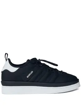 adidas: Чёрные кроссовки  Campus