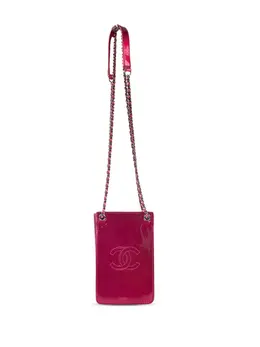 CHANEL Pre-Owned: Розовая сумка через плечо 